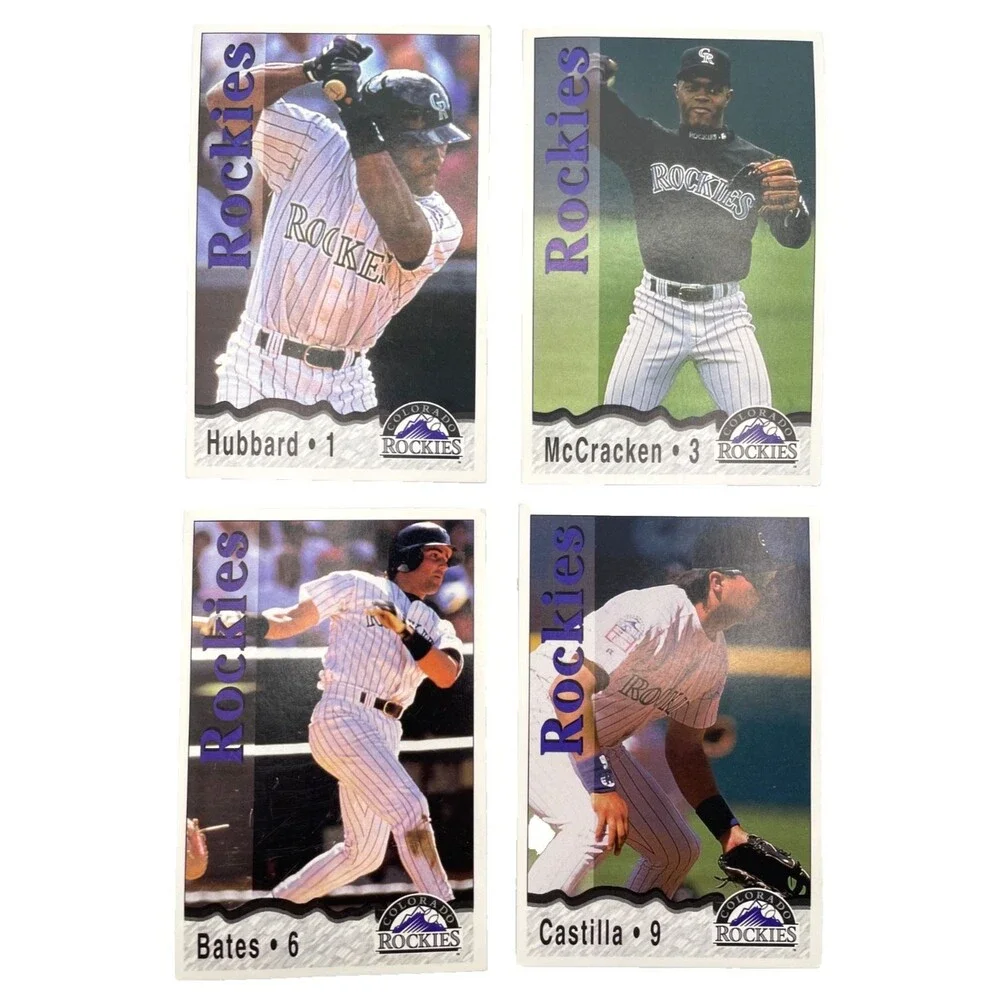 Set Of 26 Colorado Rockies Baseball Cards 1995 Playoff Team KC Life Insurance Co